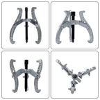 Set of 4 Gear Pullers for Auto Mechanic (3" 4" 6" 8")