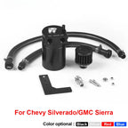 Oil Catch Can Tank Separator with Air Filter for Chevy Silverado & GMC Sierra