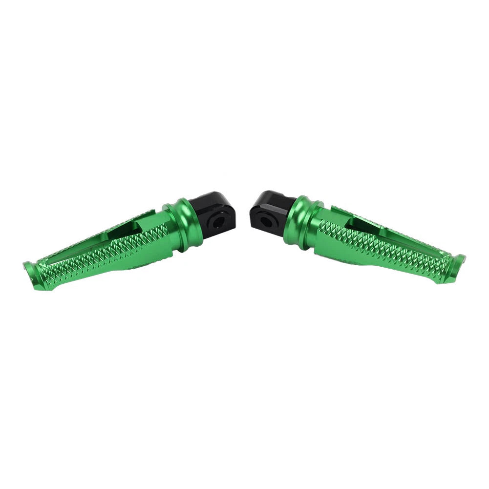 2X Green Foot Pegs for Yamaha YZF R1 R6 R1M R1S (2015–2023)