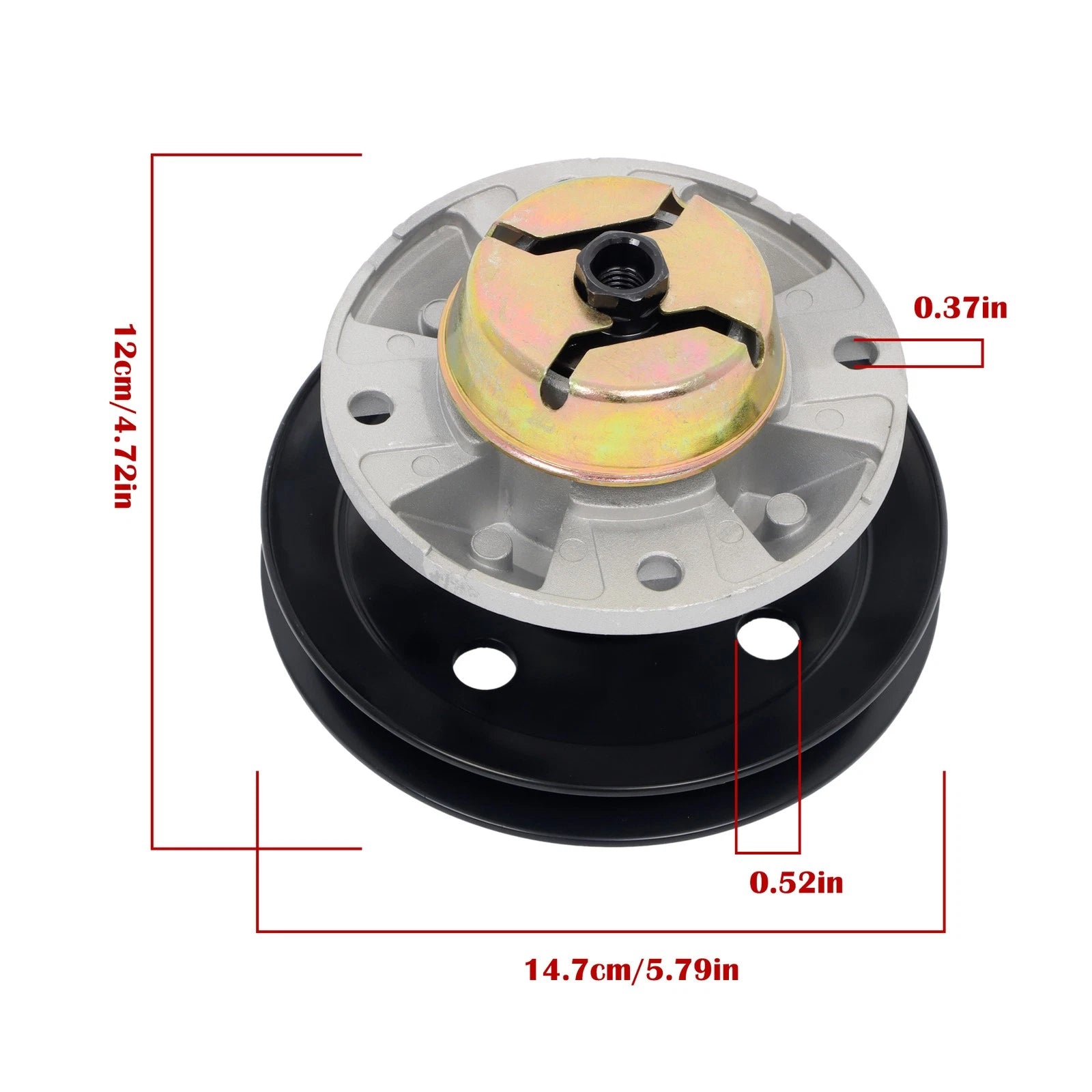 3 Spindle Assembly with Pulley for John Deere