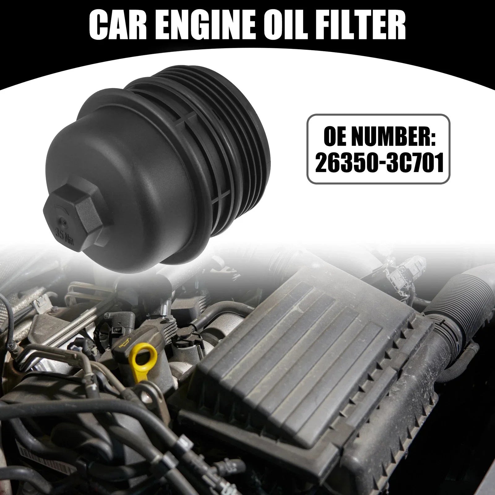 Oil Engine Filter Housing Cap Cover for Hyundai Palisade (2020-2023)