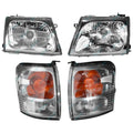 LH+RH Headlights and Indicators for Toyota Hilux SR5 2001-2005 Left Right L+R