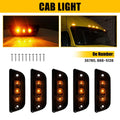 5X Smoked Amber LED Roof Cab Marker Light for Kenworth T680 (2015–2020)