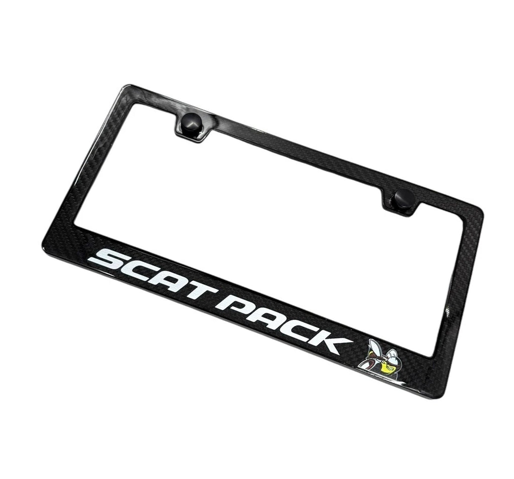 ABS License Plate Frame Real Carbon Fiber for Dodge Charger (2015–2023)