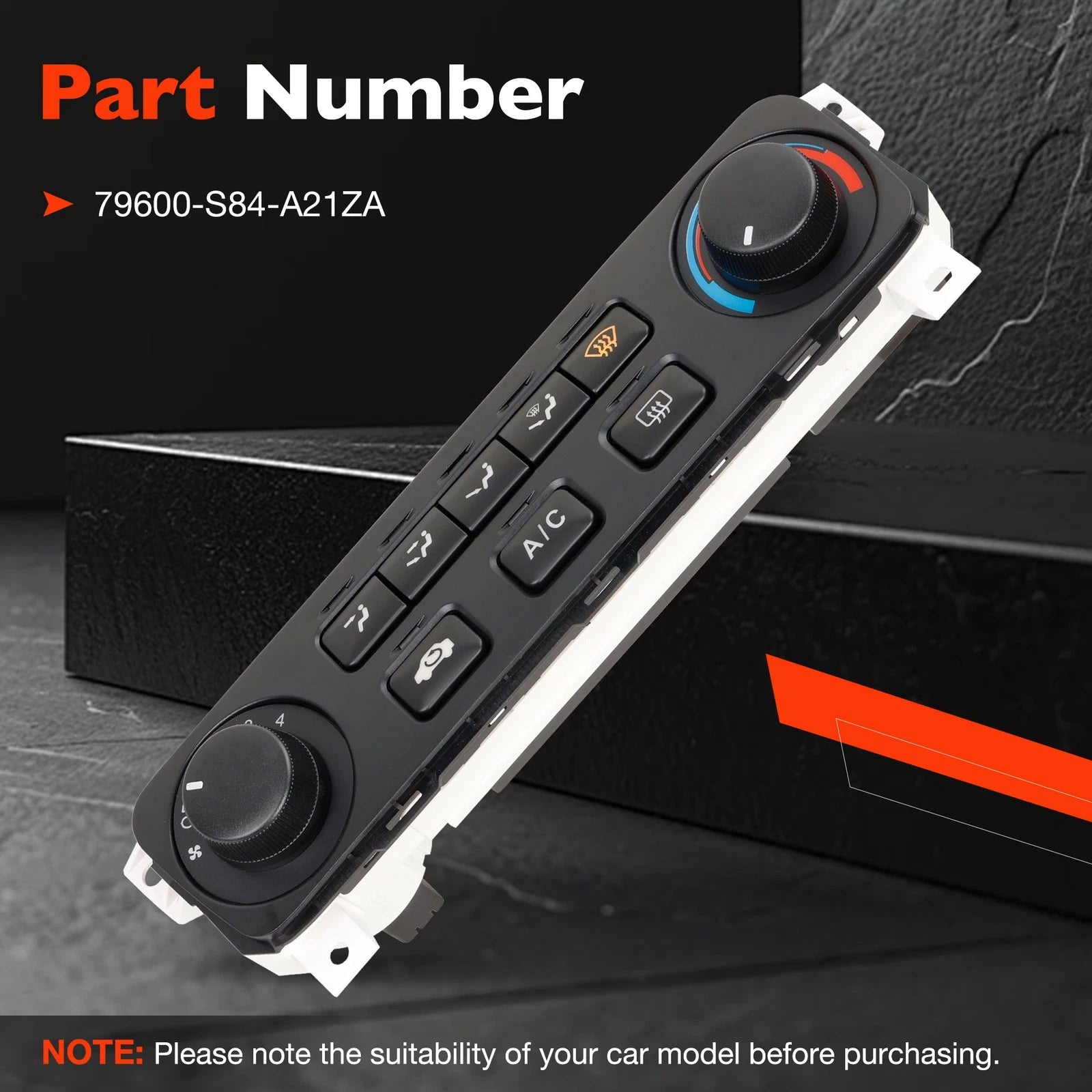 HVAC Climate Control Module Switch for Honda Accord (2001-2002)