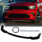 3X Front Bumper Lip for Dodge Durango SRT Hellcat (2021–2026) Gloss Black