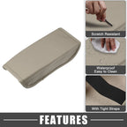 Center Console Cover Pad for Hyundai Tucson (2022–2023) Faux Leather Beige