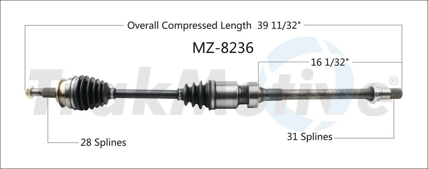 CV Axle Shaft for SurTrack MZ-8236