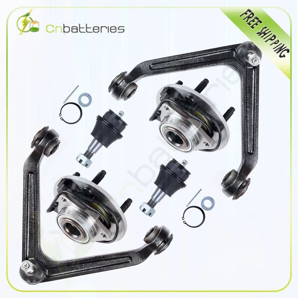 Set of 6 Control Arms Ball Joints Wheel Hubs for Dodge Ram 1500
