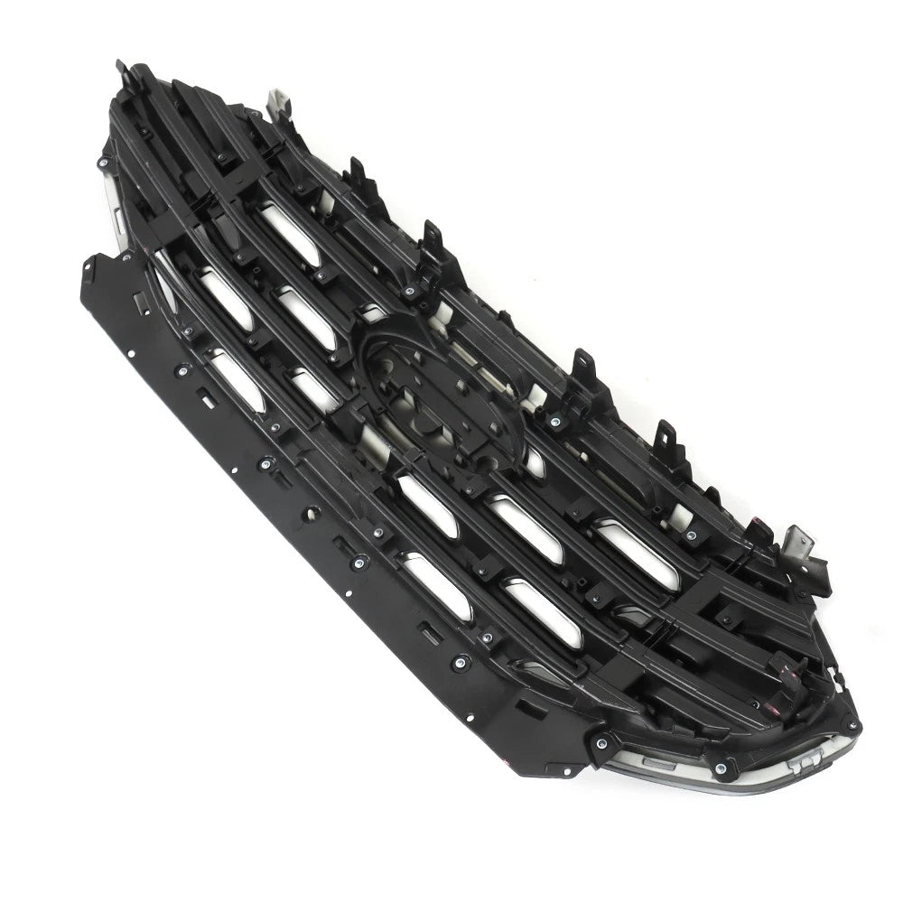 Front Grille Bumper Upper for Ford Edge (2019–2022) Gloss Black Plastic