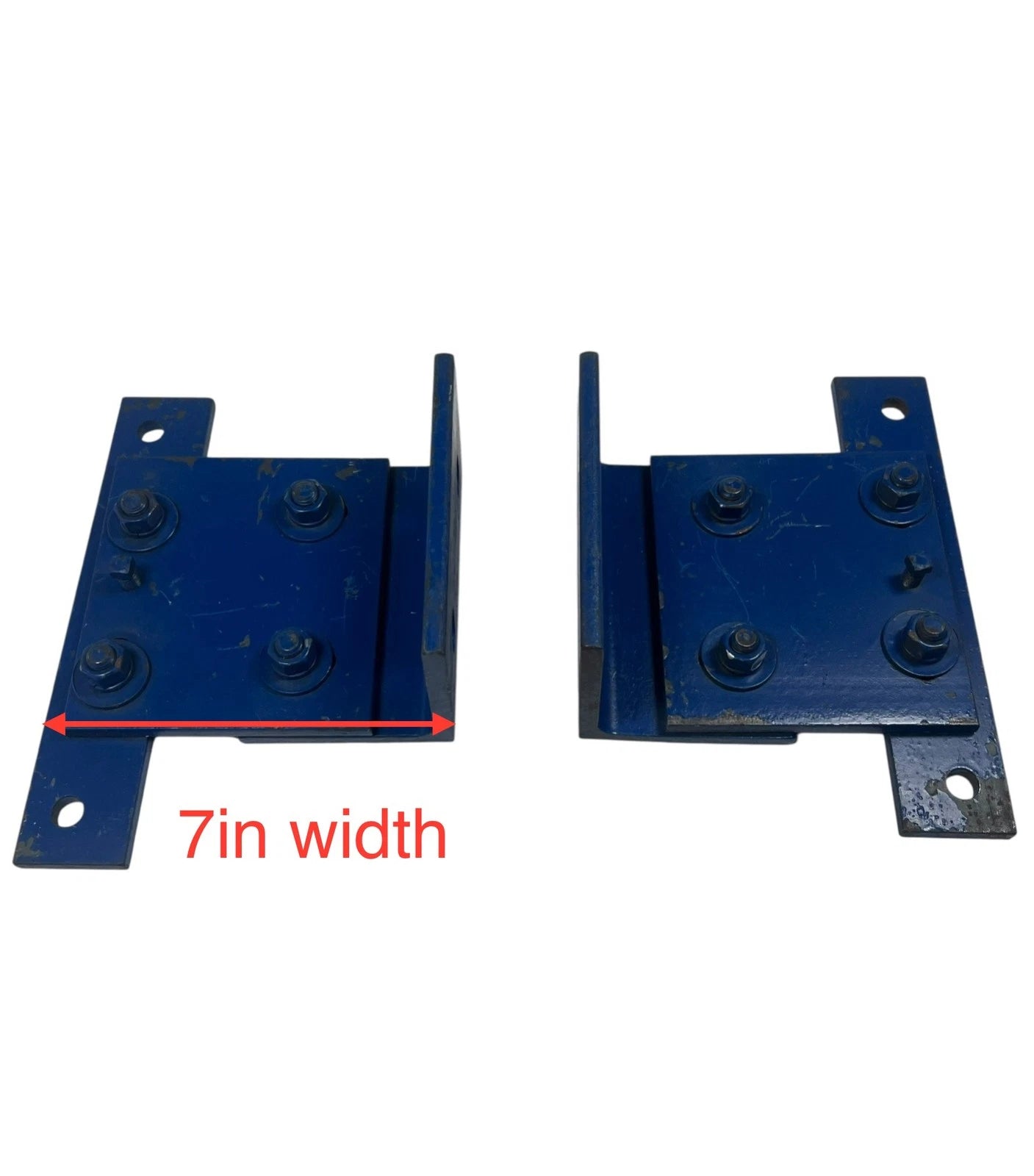 Set of 2 Heavy Duty Brackets for Universal Applications (3/8in Thick, 10in x 7in)