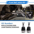 2X Front Lower Ball Joints for Saab 9-2X (2005–2006) No.K9513/20206AJ000/21067GA050