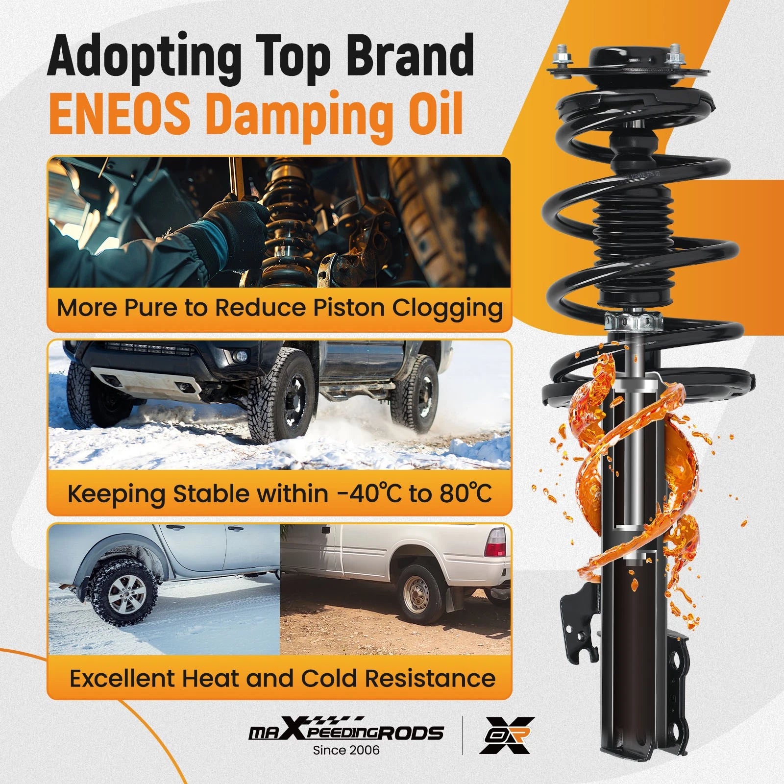 Front Strut Spring Assembly for Lexus RX350 RX450h (2010-2015) Highlander (2010-2013)