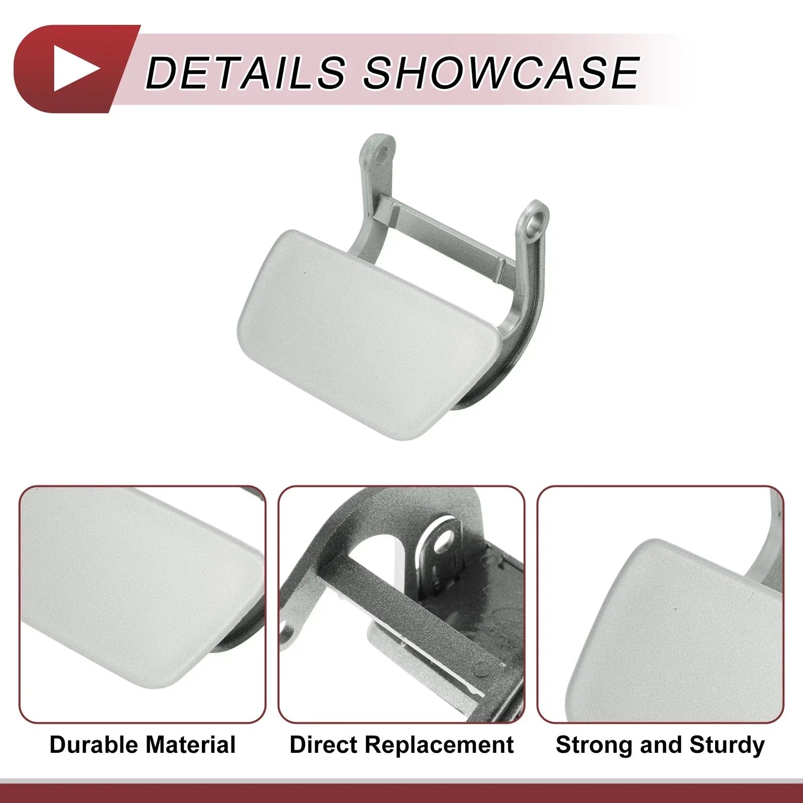 Bumper Trim Nozzle Cover Silver Tone for BMW 525i (2004-2005)