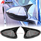 2X Glossy Black M Horn Style Side Mirror Cover Caps for Honda Accord (2023–2023)