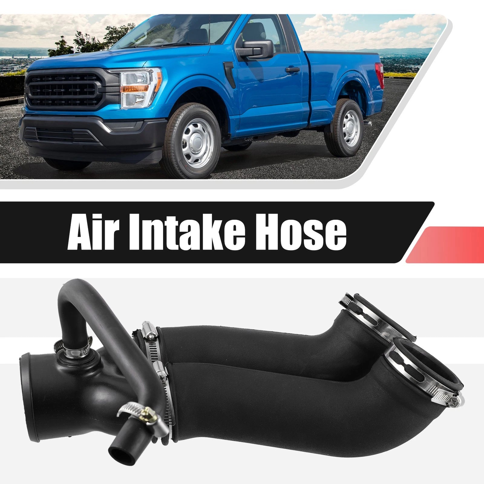 Air Intake Cleaner Duct Hose Tube for Ford F150, Bronco (1994–1996) F6TZ-9B659-AD