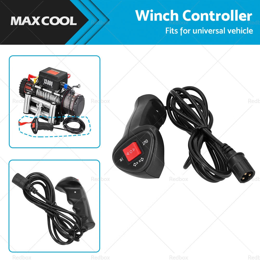Electric Winch Remote Controller for Universal Vehicles (9.2ft Cable)