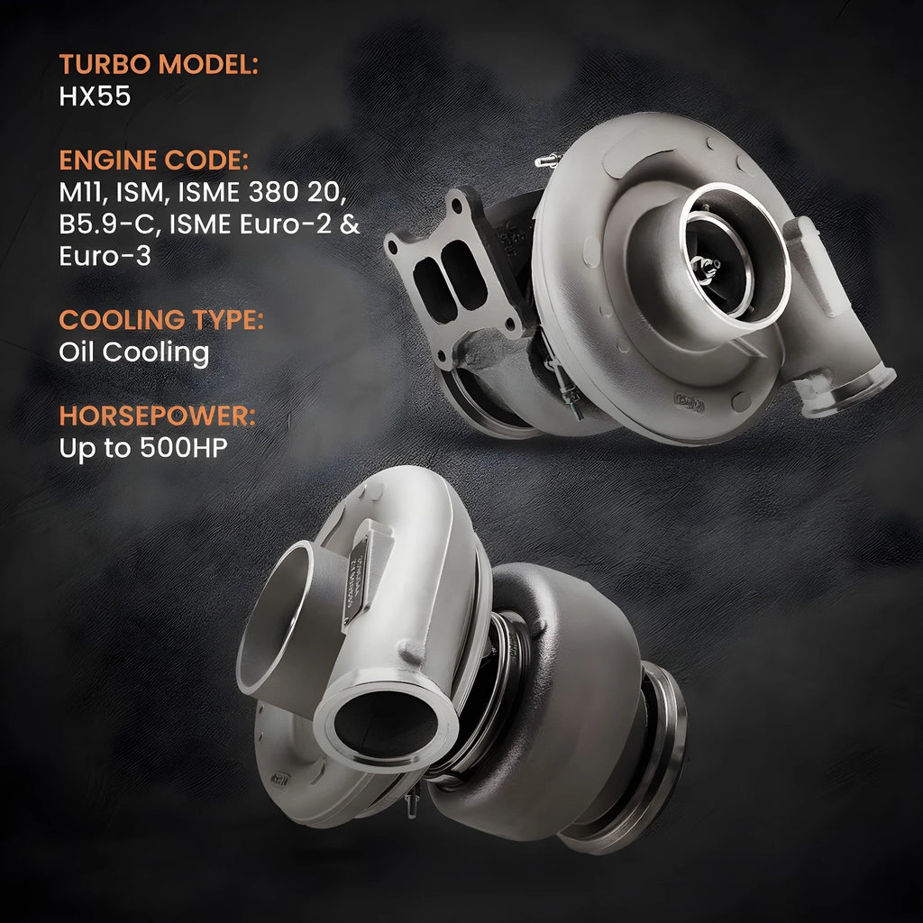 HX55 Turbo Charger for Cummins M11 M-Series 10.8L (1994–2011) 3590044