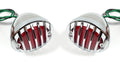 12V LED Tail Lights Replacement for 1933-1936 Ford Car with Chrome Grille