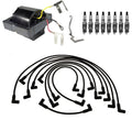 Ignition Wires & Spark Plugs Kit for Buick Chevy Checker V8 (1 Coil, 8 Plugs)
