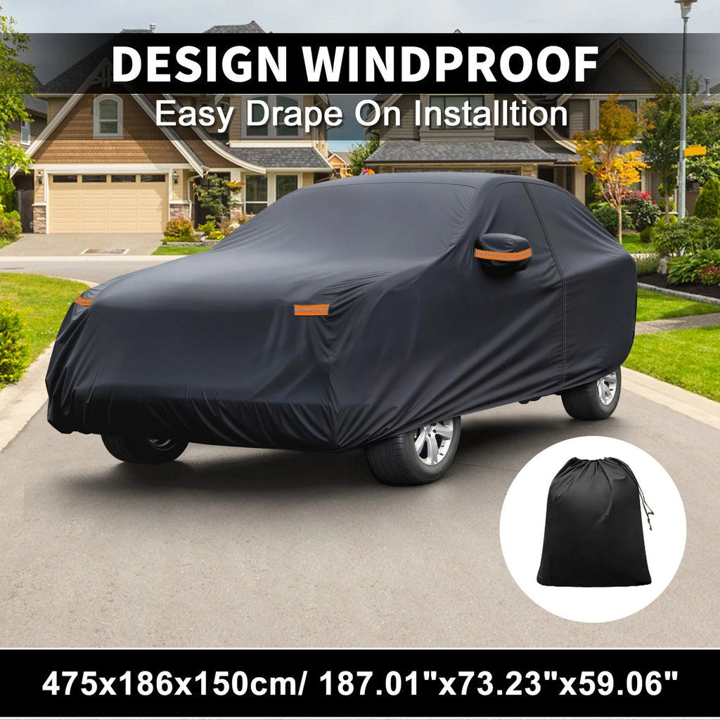 Waterproof Car Cover with Driver Door Zipper for Hyundai Tucson 
