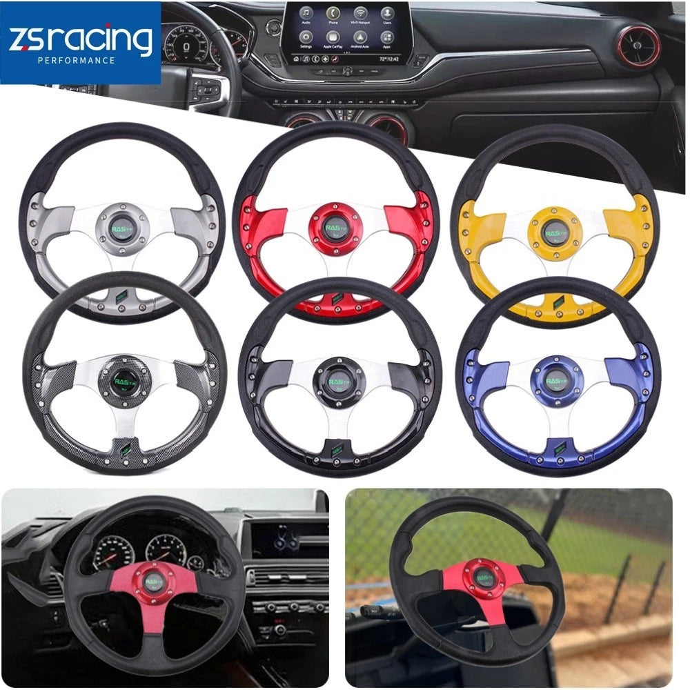 12.5 Inch Steering Wheel for Yamaha EZGO RXV & TXT Club Car Black