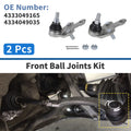 2X Front Lower Ball Joints for Toyota Sienna (2010–2016) No. 4333049165