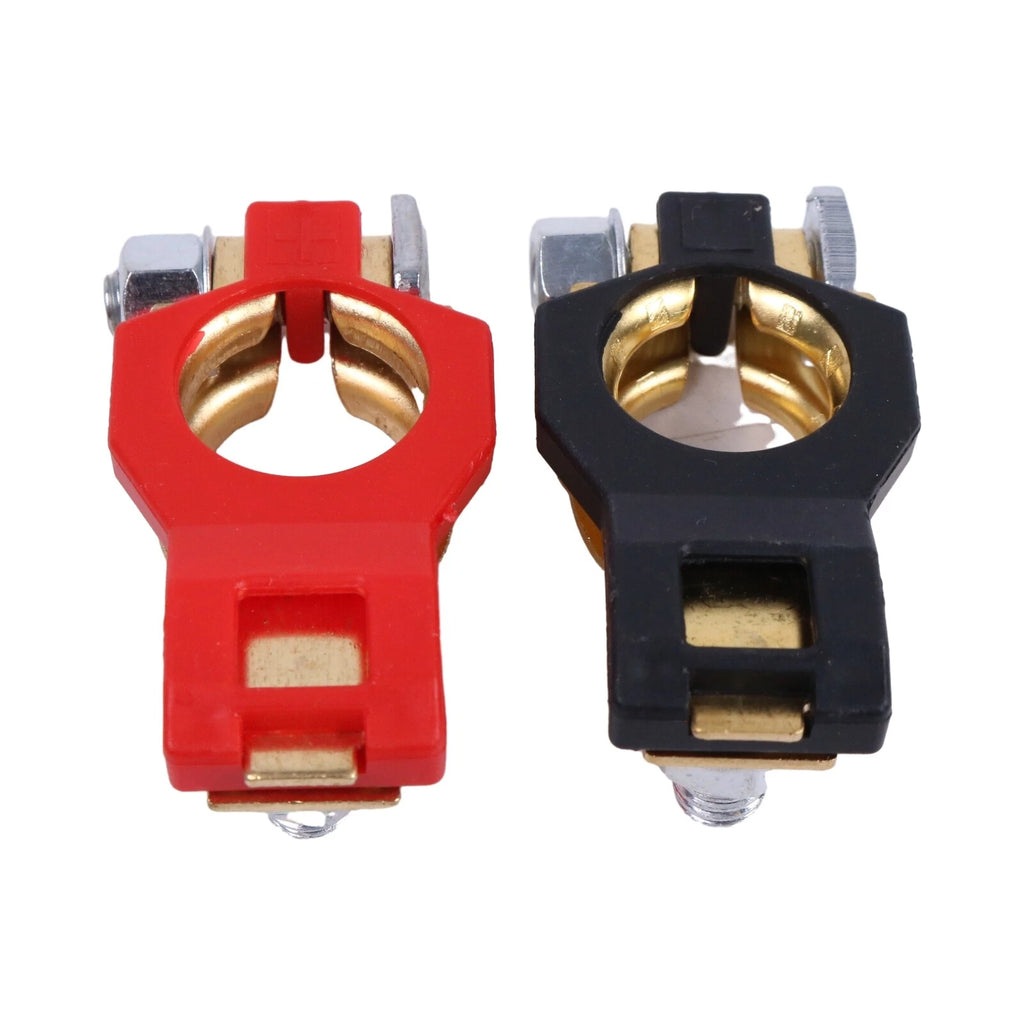 Set of 2 Positive Negative Battery Terminals for Nissan Forklift (24340-7F001)