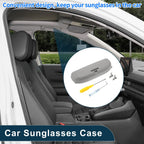 Sunglasses Case for BMW 1 Series F20 (2012–2019) Eyeglasses Holder Grey