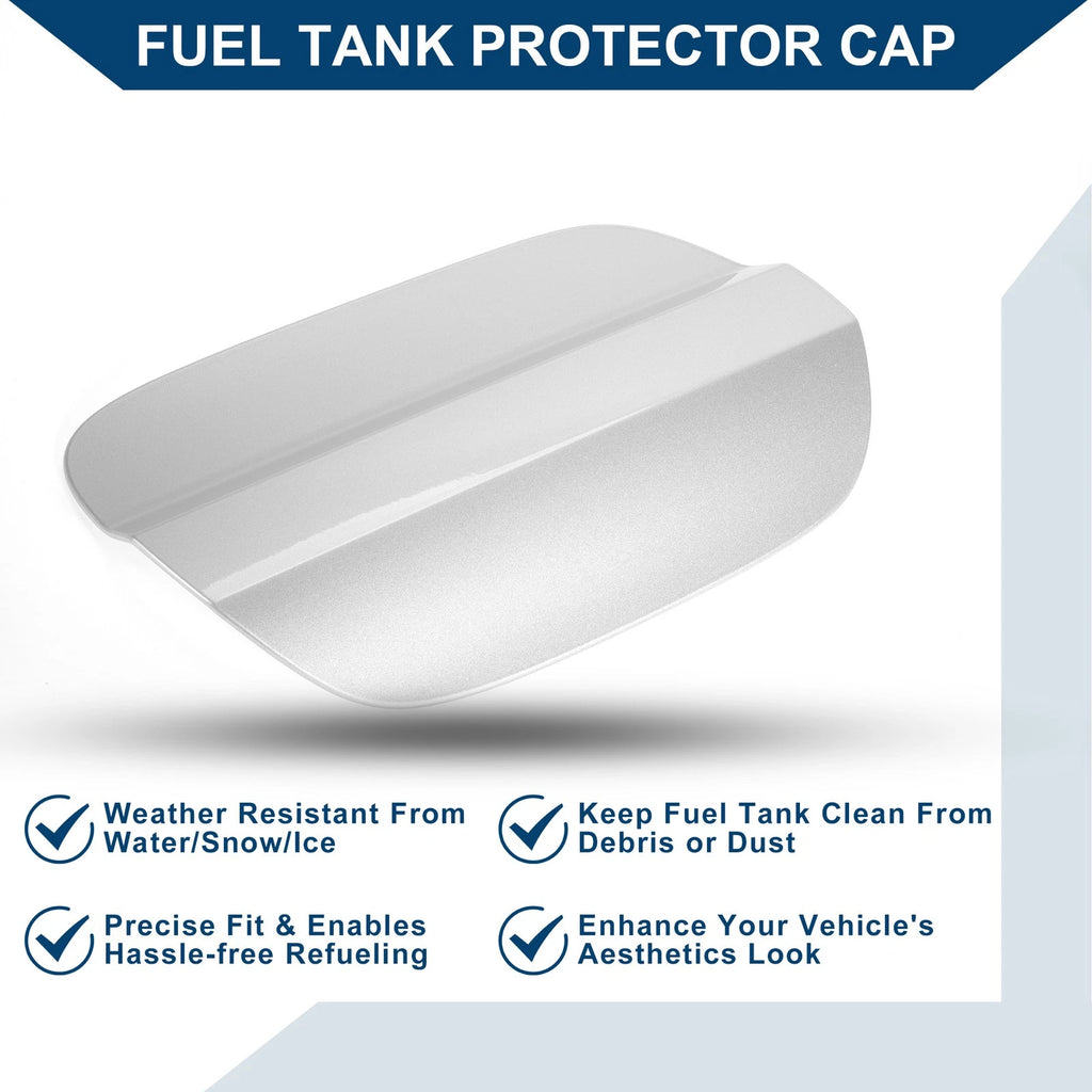 Fuel Tank Door Cap for Volkswagen Jetta A4 (2019–2023) Silver Tone