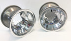 Pair of DWT Polished A5 Rolled Lip Rear Wheels Rims 9x8 4/110 for TRX 250R 450R