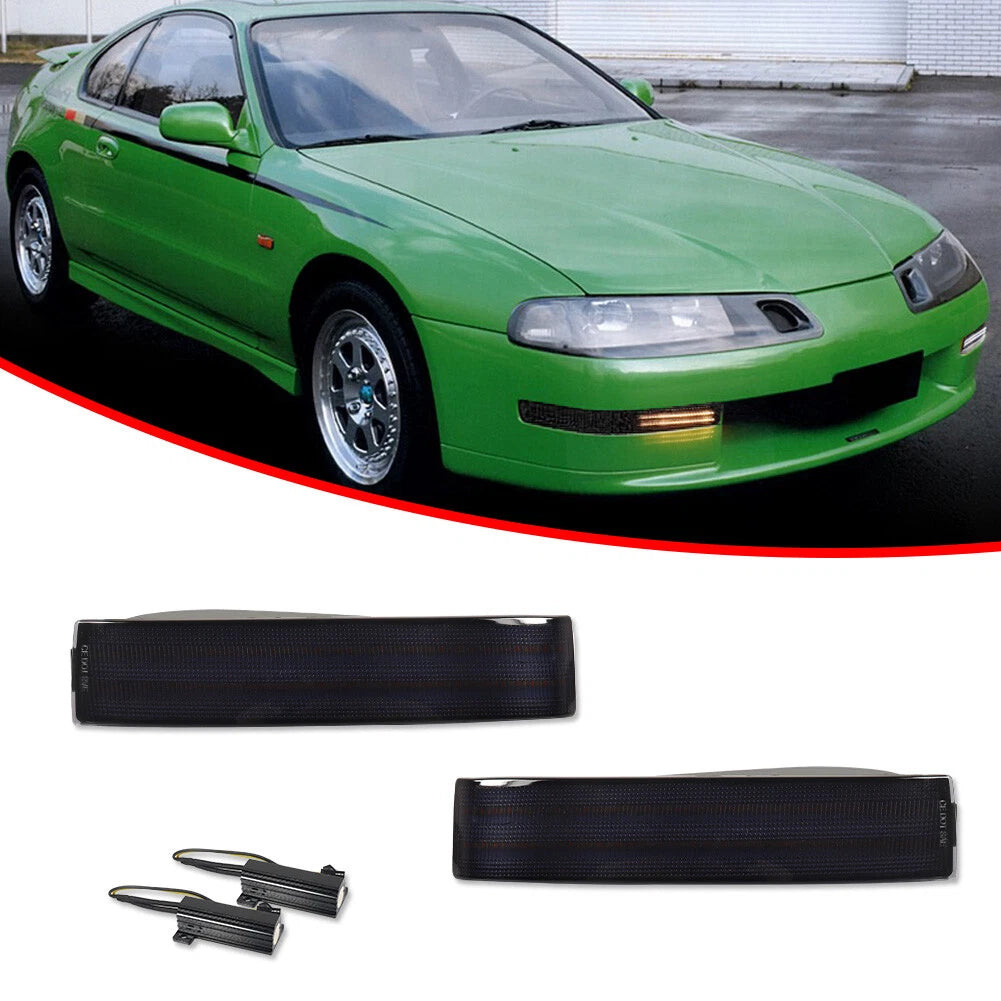 2X Smoke Sequential Switchback LED Signal Lights for Honda Prelude (1992–1996)