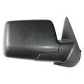 Replacement Black Textured Passenger Side Manual Door Mirror (See Fitment Chart)