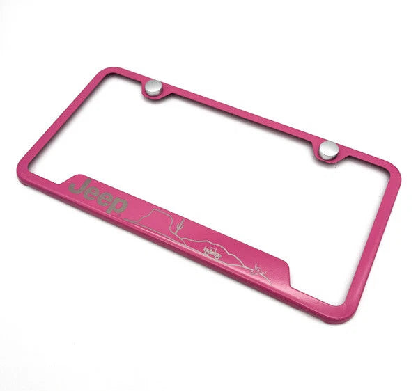 License Plate Frame Stainless Steel Replacement for Jeep (2007–2024)