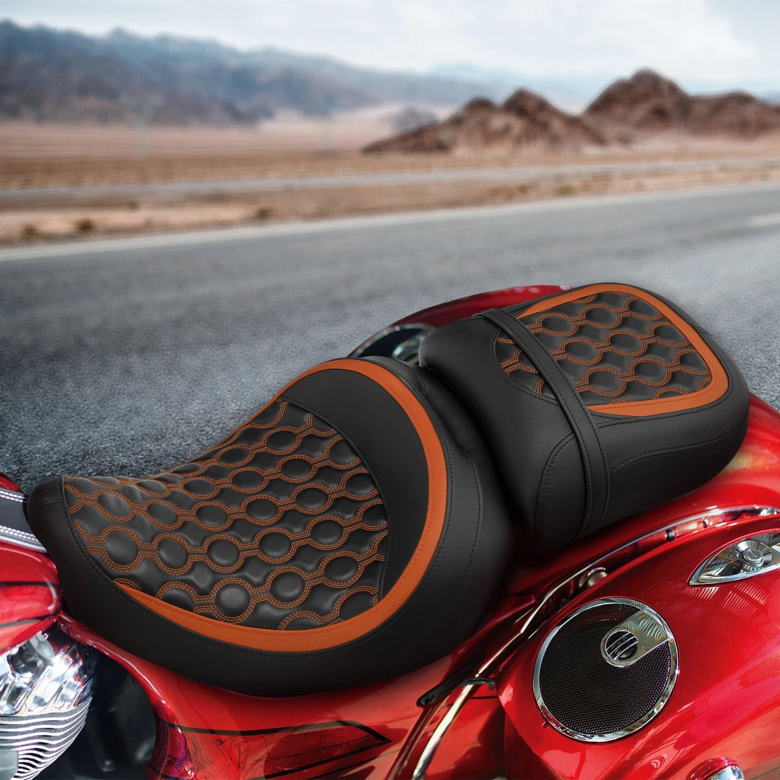 Driver Passenger Seat for Indian Chieftain Springfield Roadmaster (2014–2023)
