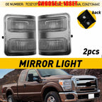 2X LED Side Mirror Marker Lights for Ford F250 F350 Super Duty (2008–2016)