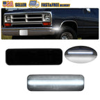 Smoked Lens Front Fender Side Marker Lights for Dodge D100 D150 D250 (1972–1980)