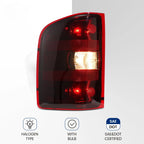 Tail Lights for Chevy Silverado 1500 2500HD 3500HD (2007–2013) Red Black Upgrade
