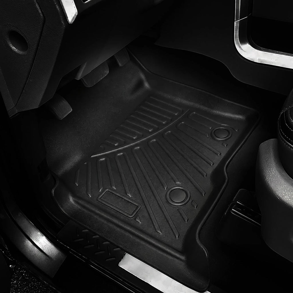 Set of 4 Floor Mats Liner for Ford F-150 Super Crew Cab (2010–2014) TPE