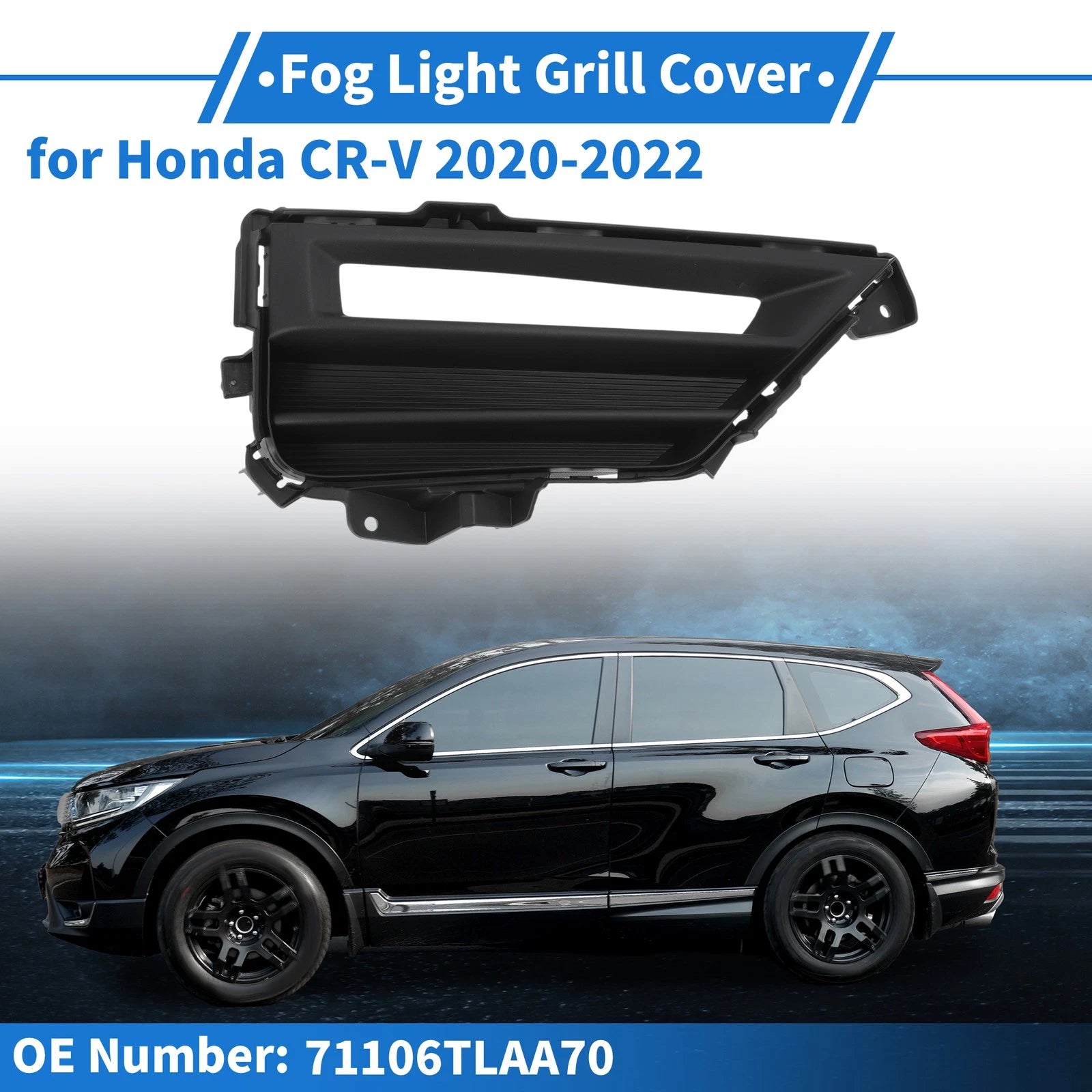 Front Right Fog Light Grill No. 71106TLAA70 for Honda CR-V (2020–2022)