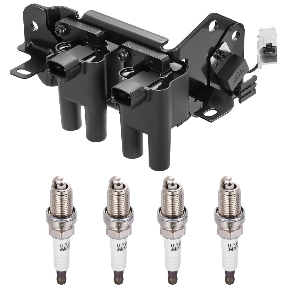 Ignition Coil & Spark Plugs Set for Hyundai Accent (2001–2006) UF424