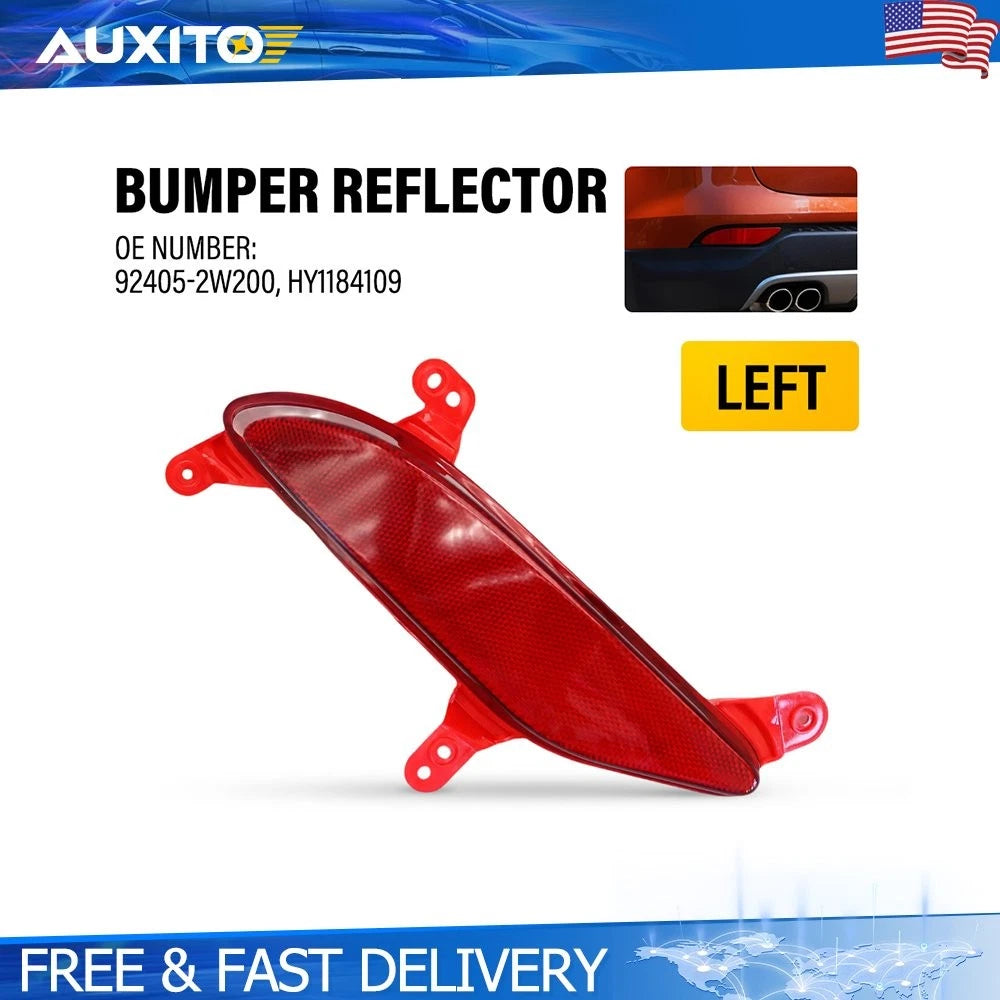Rear Left Bumper Reflector Light for Hyundai Santa Fe Sport (2013–2016)