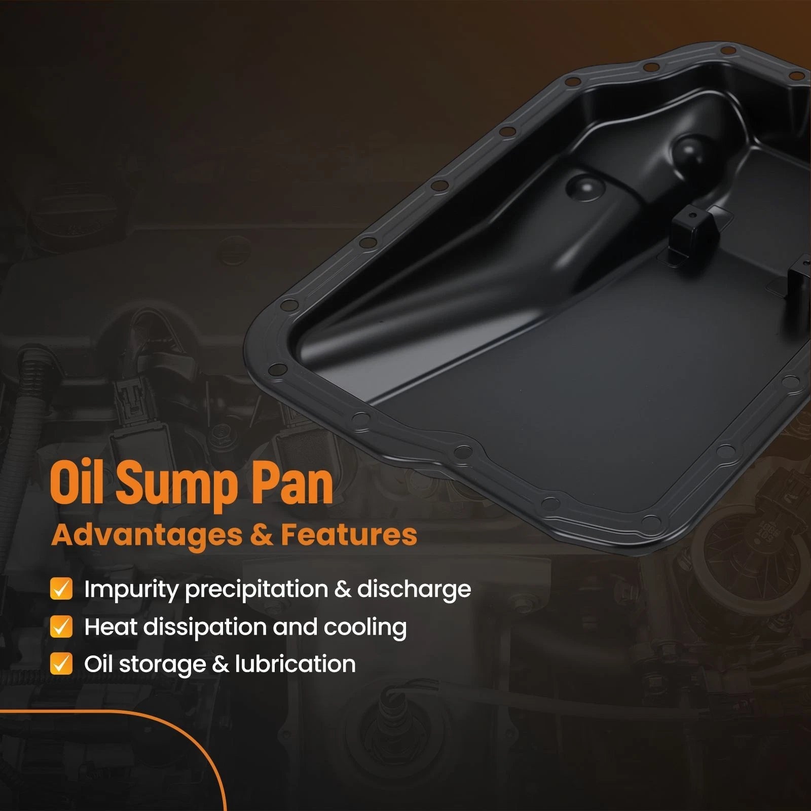 Auto Transmission Oil Pan for Mazda 2 1.5L Hatchback (2011–2015) FNC12151X