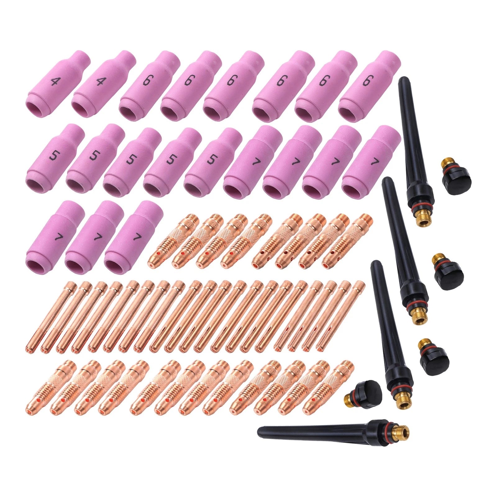 68Pcs TIG Torch Consumables Kit for WP-17/18/26