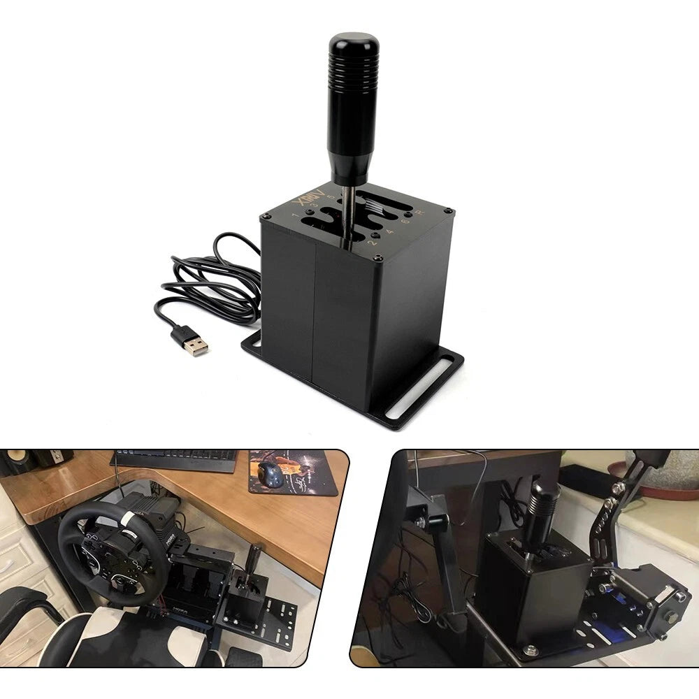 PC USB simulator shifter handbrake + H-shifter gearshift for G29 G27 G920 T300RS