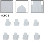 Square Fasteners 50pcs Retainer Fender Car Door Trim Panel Push Rivet Clips