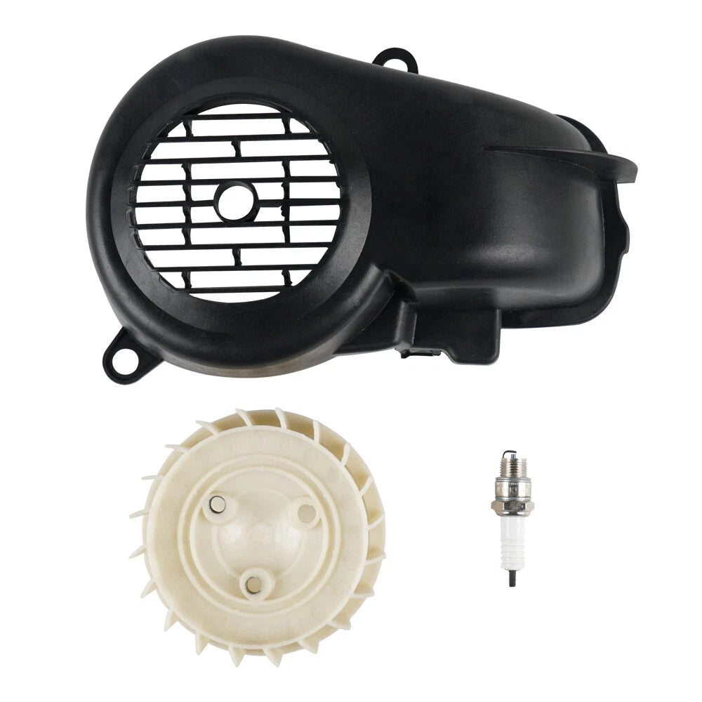 ATV Air Cooling Fan Cover with Spark Plug for Polaris E-Ton Dinli 90 (1990–1999)