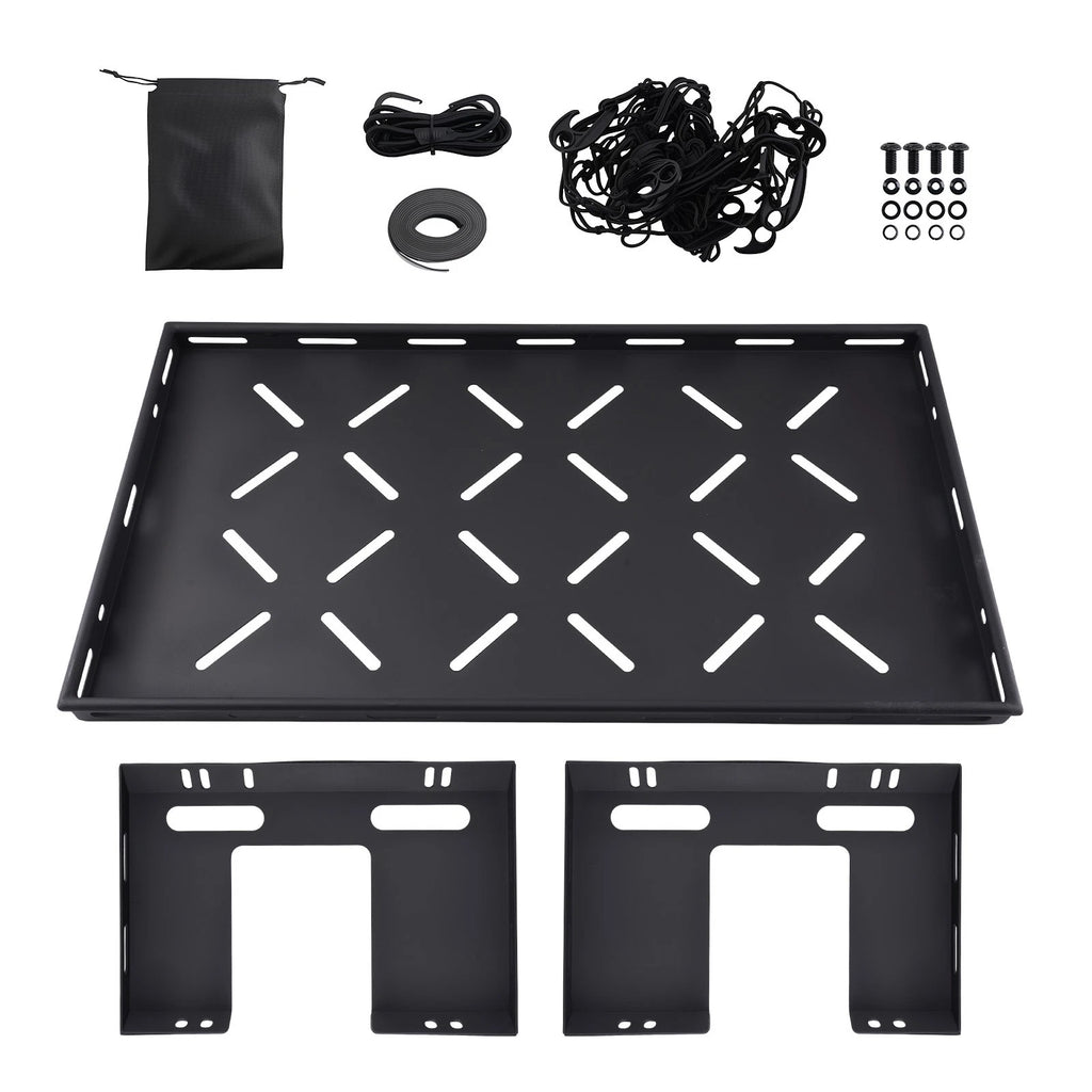 Black Cargo Rack for Jeep Wrangler JK JL (2007–2026) 4-Door Unlimited 300lbs