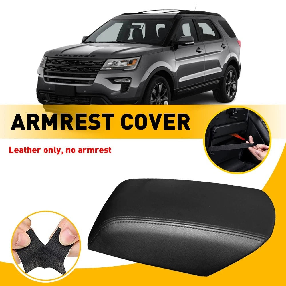 Armrest Cover Skin for Ford Explorer (2011–2018) - Black