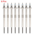 Set of 8 Diesel Heater Glow Plugs for Chevy Silverado, GMC Sierra 3500 (2006–2010)